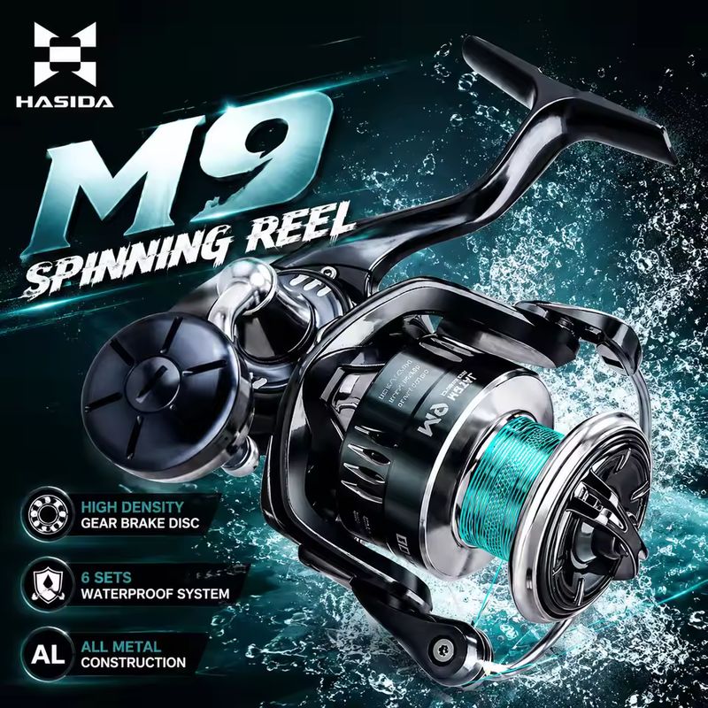 Fishing Boat Steering Wheel - HASIDA M9 Mulinello da Spinning in